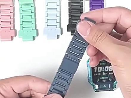 适用小天才手表Z6Pro少年版表带W2302AC挂脖绳陨石灰