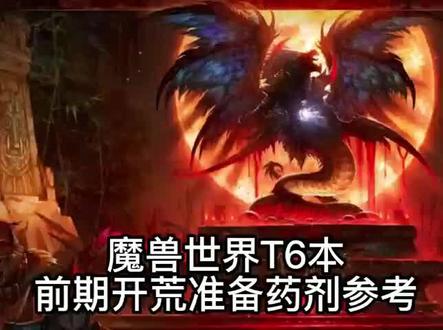 #魔兽世界 #魔兽世界怀旧服 魔兽世界T6本前期开荒药剂准备参考#网络游戏