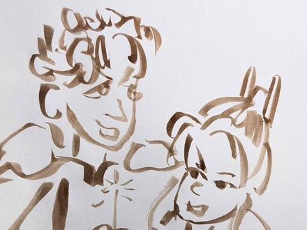 今天来画广陵王和孙策一起过年的场景! #代号鸢 #代号鸢孙策 #画画 #随手画