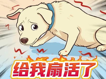 狗狗:别光扇我 扇它! #猫猫 #治愈系 #画一个故事 #萌宠