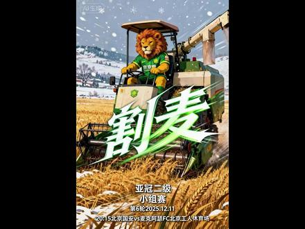 焦点战一触即发,北京国安vs麦克阿瑟
#北京国安 #麦克阿瑟