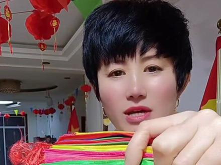 三角五彩旗#彩旗飘飘#拉旗 #串旗 #五星红旗#年味