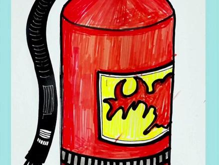 小朋友今天我们画灭火器吧!