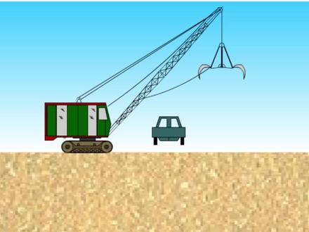 正铲反铲抓铲拉铲挖掘机施工过程比较