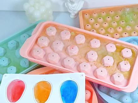 非沉浸式拆冰合集#拆冰 #沉浸式 #冰格模具 #冰块