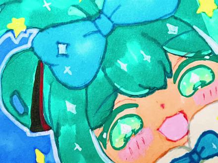 挑战100天成为画画博主 第95天 小学生画个可爱的卡通漫画女孩,粉丝宝宝快来投稿呀#丙烯马克笔 #儿童简笔画 #沉浸式画画#挑战画画一百天 #画画教程