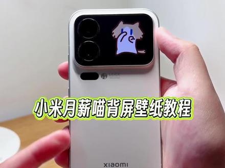 小米17Pro的背屏怎么用上最近全网爆火的月薪喵动态壁纸?今天出个完整版教程来了小米17 Pro Max也可以设置#玩机技巧 #小米17pro背屏 #月薪喵 #小米玩机技巧