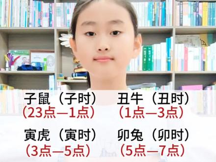 #二年级下册语文 《语文园地三》日积月累~关于十二生肖时间对照表#小学语文 #十二生肖#知识点总结 #必考考点