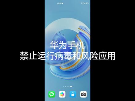华为手机禁止运行病毒和风险应用#华为 #华为手机 #教程 #知识分享 #手机使用技巧