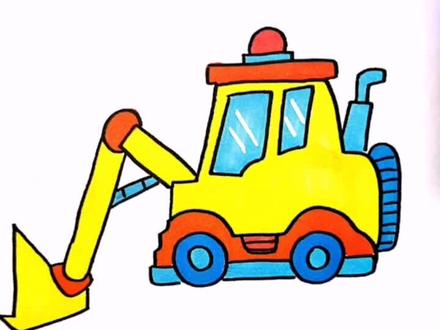 铲车简笔画来啦#画画#交通工具#简笔画#铲车@抖音青少年