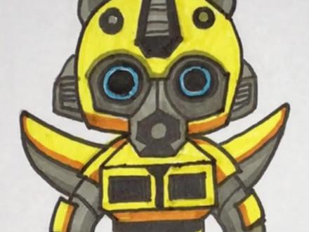 变形金刚大黄蜂简笔画~又来啦😃希望大家喜欢❤️@抖音小助手 #变形金刚 #简笔画 #画画 #绘画 #一起学画画 #原创 #零基础学画画#卡通