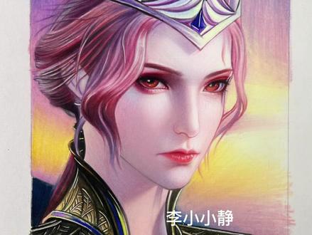 真的只有亿点点颜色#斗罗大陆 #比比东 #彩铅 #临摹 #抖音小助手