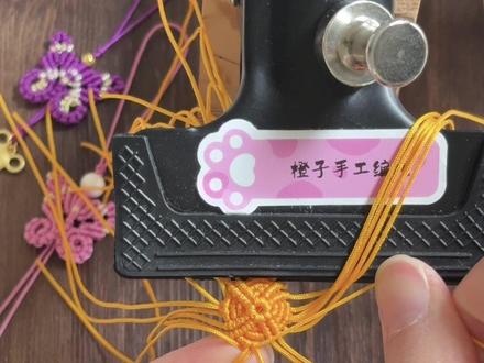 小柿子主体编绳教程(视频上),斜卷结编织制作,DIY水果挂件 #编绳教程 #手工diy #抖音精选 #爱生活爱编织