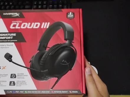 双11入的HyperX极度未知 飓风3头戴式游戏茸机 #HyperX极度未知 #飓风3 #游戏耳机