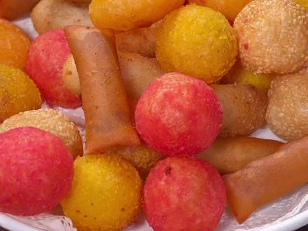 炸八宝,过年餐桌上的小甜品,平时追剧,下午也很不错#一代人有一代人的年货要囤 #炸小食