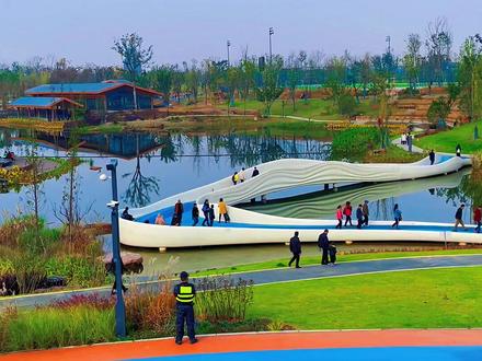 #网红景区 龙泉驿,驿马河公园,刚修建完毕