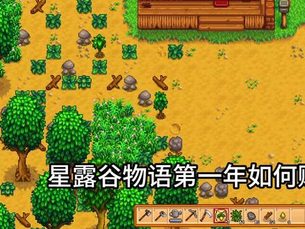 挑战星露谷物语第一年赚500个万 #星露谷物语 #萌新