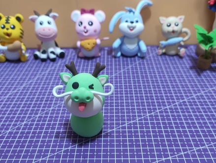 黏土十二生肖龙🐉教程#亲子手工 #手工diy #创意手工 #粘土教程