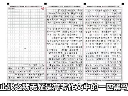 千字解读《止战之殇》原作者@郑芳浩
#作文 #原神 #雷德王 #火影 #二次元