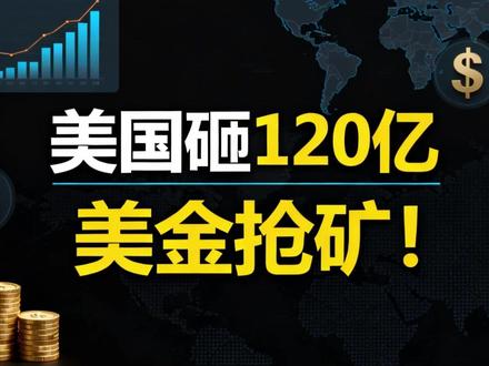美国砸120亿美金抢矿!博弈升级 #美国 #金矿 #博弈 #财经