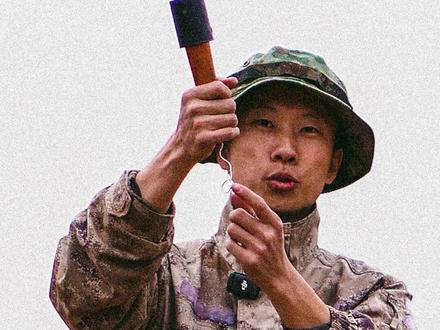 木柄手榴弹投弹技巧! #潘达战术 #战术背心 #影视道具