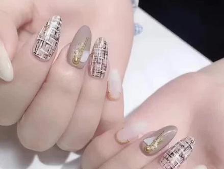 #美甲 #美甲教程 美甲毛衣格教程