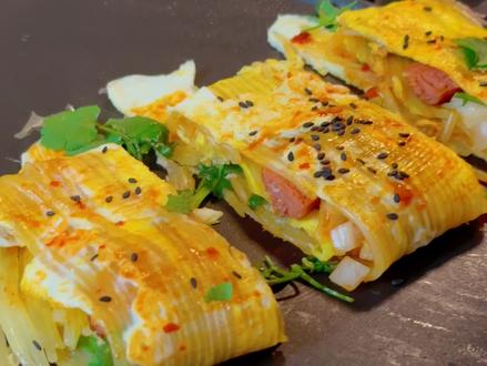 从零开始手搓烤冷面!#烤冷面#居家做饭#北美做饭 #美食