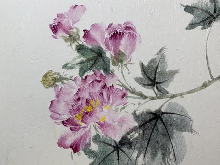 【国画小课堂】芙蓉花花头的画法#国画 #写意花鸟 #手绘 #每日一画 @DOU+小助手 @何盼的国画生活