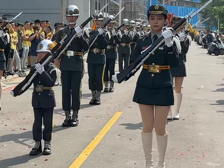 台湾仪队表演,女仪队表演。#台湾 #台湾仪队