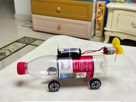学校手工作业-空气动力小车#手工diy