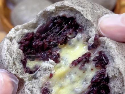 #紫米拉丝馒头 做法简单,蓬松暄软还拉丝,#中式馒头花样馒头 #美食 #我的厨房日记