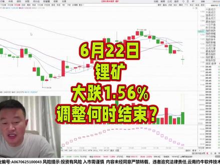 6月22日锂矿大跌1.56% 调整何时结束?