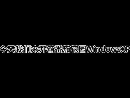 番茄花园WindowsXP开箱(符下载链接)