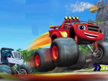 飚速和克莱瑟在山上赛车,躲过了障碍物和陷阱,旋风战车队游戏 #益智游戏 #宝宝动画片 #怪物卡车跑酷 #游戏梦想家寻宝季