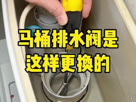 马桶排水阀更换就这么简单 你一看就会 #真实生活分享计划 #排水阀 #马桶 #生活技能 #实用技巧