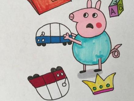 小猪佩奇简笔画 #简笔画 #启蒙早教 #儿童动画 #内容启发搜索 #画画