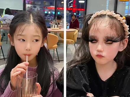 姐姐平时都化这么浓的妆吗?,快和你的小闺蜜一起拍起来~ @小夏天 #姐姐平时都化这么浓的妆吗 #搞笑视频#闺蜜#骗你生女儿 #小伊一