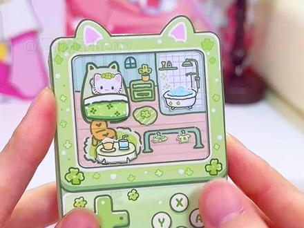 猫咪游戏机手工教程来了! #可颂#手工制作#猫咪游戏机