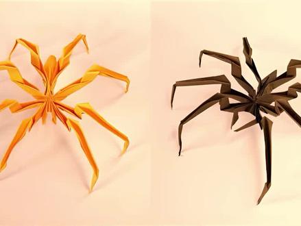 手把手教你制作立体蜘蛛,超酷又简单! #蜘蛛折纸 #折纸玩具 #儿童手工 #创意手工折纸 #一起做手工