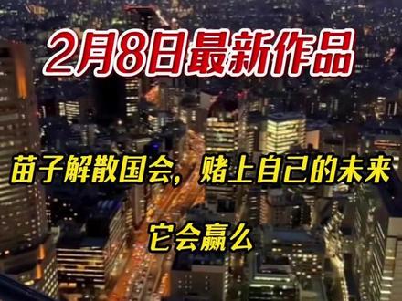 苗子解散国会,赌上自己的未来,它会赢么!#科普#国际