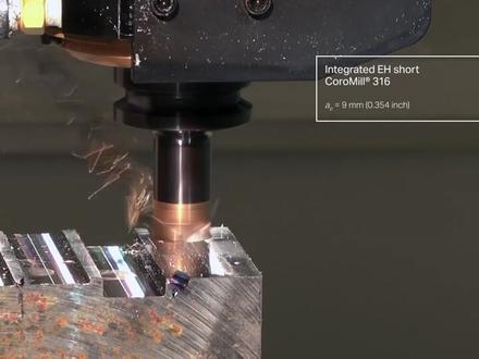 国外最先进的BT30集成刀柄铣刀演示