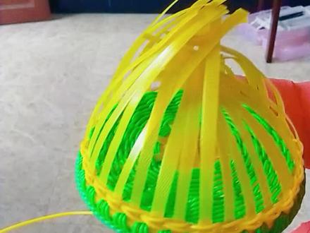 果盘篮身的编织及收口教程#编篮子 #爱手工爱生活 #藤条编织
