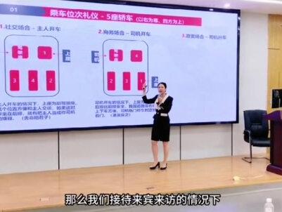 在商务接待中,乘车时的座次安排你知道怎样是合礼的吗?#礼仪 #培训 #课堂随拍