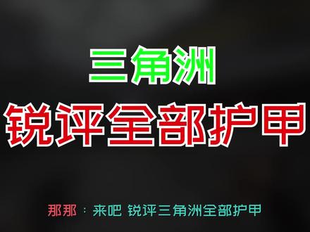 【三角洲】锐评三角洲全部护甲 #三角洲 #三角洲行动 #护甲