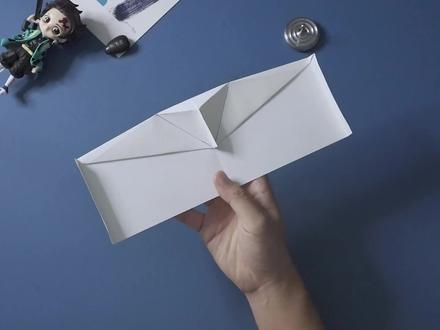 纸飞机也能飞出荷兰滚!这样的立体滑翔纸飞机你肯定没玩过 #纸飞机 #折纸 #手工折纸 #立体纸飞机