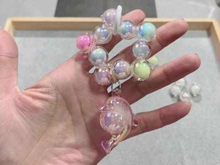 #串珠教程 五角星及鱼线打结教程来咯来咯#diy配件 #潮玩 #礼物