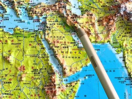 世界地图看以色列伊朗#地理知识 #祖国强大 #地图 #以色列 #伊朗