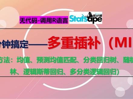 缺失数据的多重插补-操作