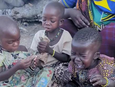 哈扎比不需要奶粉 #原始部落 #美食 #荒野求生