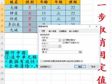 一步取消固定值 适用于遇到固定选项 不能输入其他值时 #Excel 实用技巧